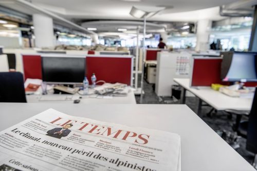 Tätigkeitsfeld Journalismus Le Temps editorial office